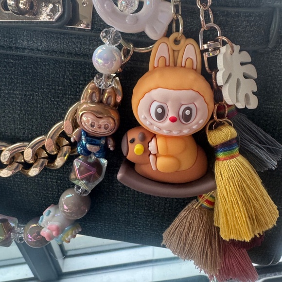 Mini Satchel Bag with Custom Purse Chains and Charms - Picture 9 of 10